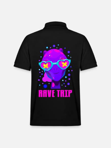 Rave Party - Stanley/Stella Unisex Bio-Poloshirt PREPSTER - Schwarz