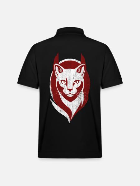Cool Cat Logo Katt Kattunge - Ekologisk pikétröja PREPSTER unisex från Stanley/Stella - svart