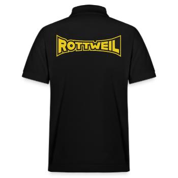 Rottweil, deine Stadt - Stanley/Stella Unisex Bio-Poloshirt PREPSTER - Schwarz - Hinten - Andy (188cm)