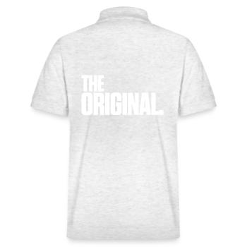 L'original - Polo PREPSTER bio Stanley/Stella Unisexe - blanc chiné - Dos - Andy (188cm)