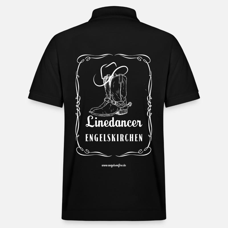Linedancer Engelskirchen Old Time Linedance Shirt - Stanley/Stella Unisex Bio-Poloshirt PREPSTER - Schwarz