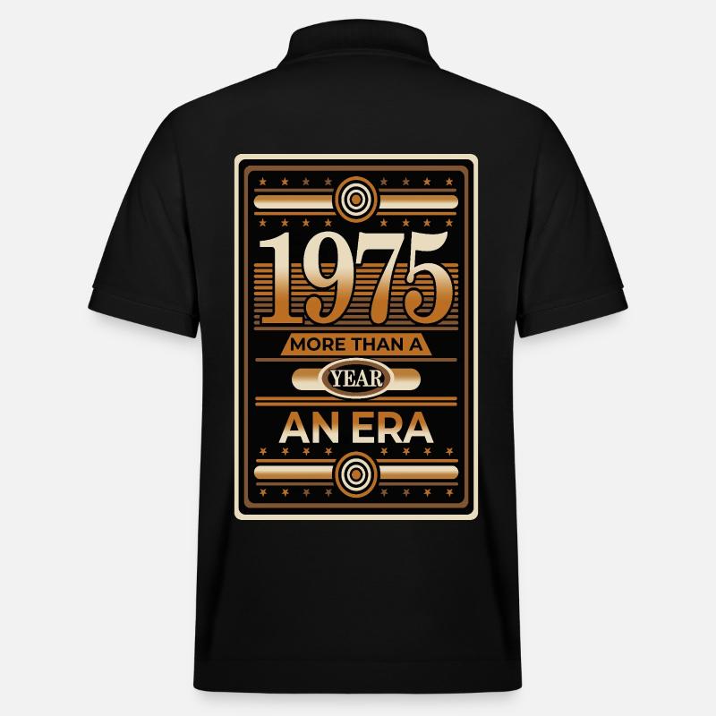 1975 Plus d’un an - Polo PREPSTER bio Stanley/Stella Unisexe - noir