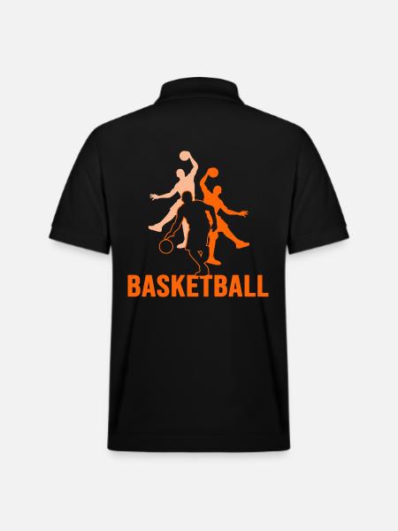 basket-ball slamdunk basketteur dunking - Polo PREPSTER bio Stanley/Stella Unisexe - noir