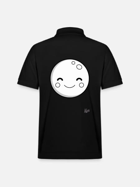 Sweet Smiling Moon: Dreamy Nights - Stanley/Stella Unisex Organic Polo Shirt PREPSTER - black