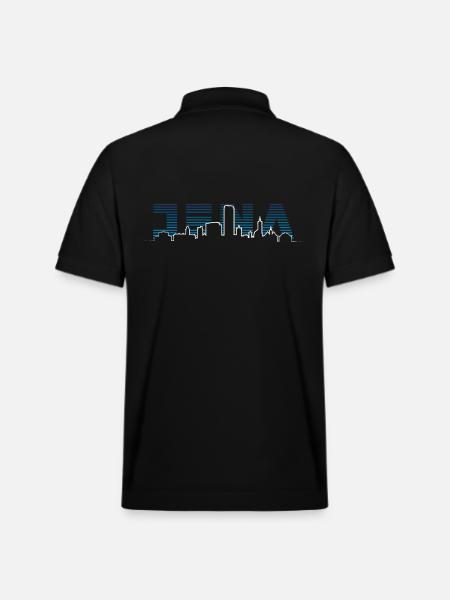 Jena Silhouette Skyline - Stanley/Stella Unisex Organic Polo Shirt PREPSTER - black
