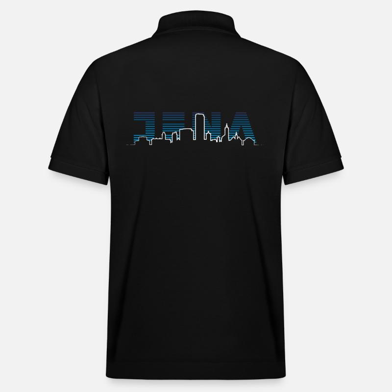 Jena Silhouette Skyline - Stanley/Stella Unisex Bio-Poloshirt PREPSTER - Schwarz