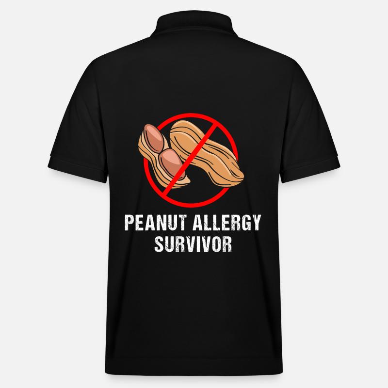 Allergie Lebensmittel - Stanley/Stella Unisex Bio-Poloshirt PREPSTER - Schwarz