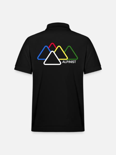 mountaineer alpinist trade-climbing bergfex mountains - Stanley/Stella Unisex Organic Polo Shirt PREPSTER - black