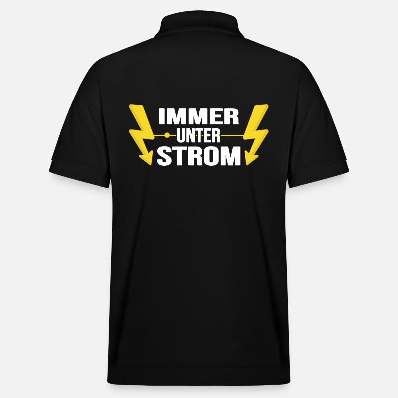 Elektriker Watt Volt Strom Elektromonteur - Stanley/Stella Unisex Bio-Poloshirt PREPSTER - Schwarz