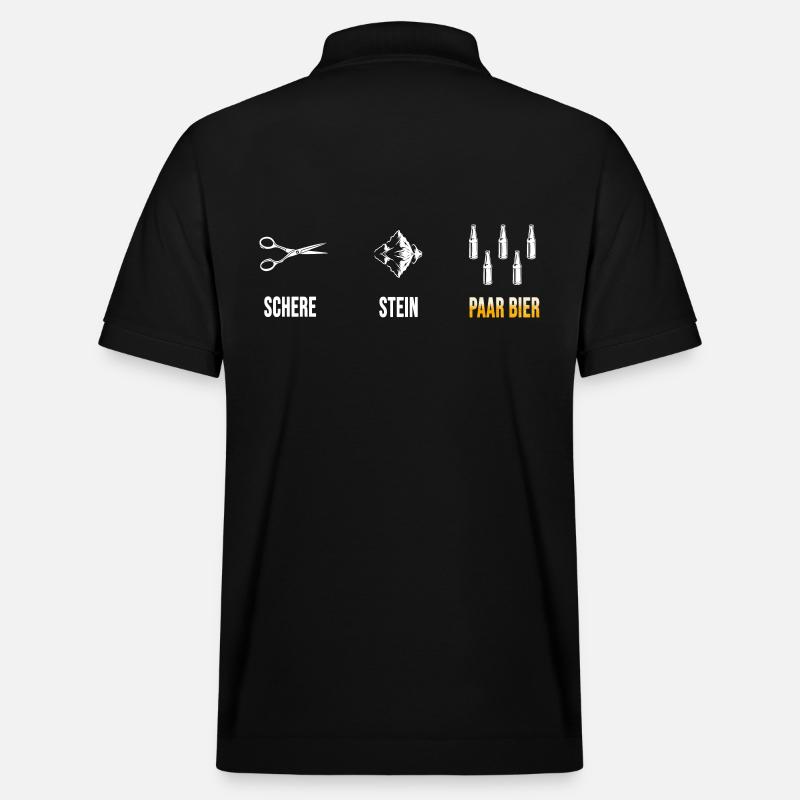 bier bierzelt "" bierkasten - Stanley/Stella Unisex Bio-Poloshirt PREPSTER - Schwarz