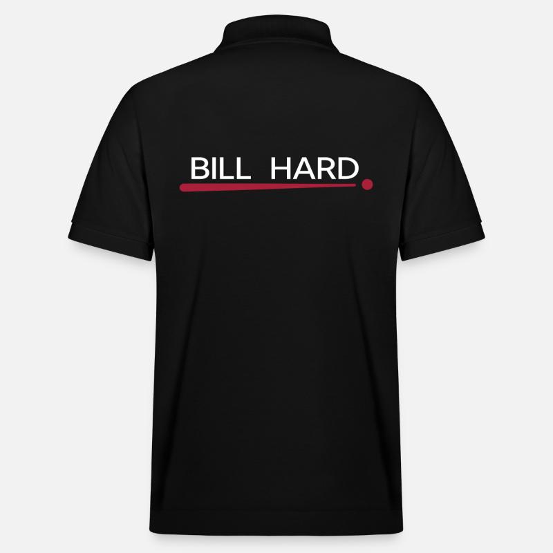 Billard snooker Billardkugel "Bill Hard" - Stanley/Stella Unisex Bio-Poloshirt PREPSTER - Schwarz