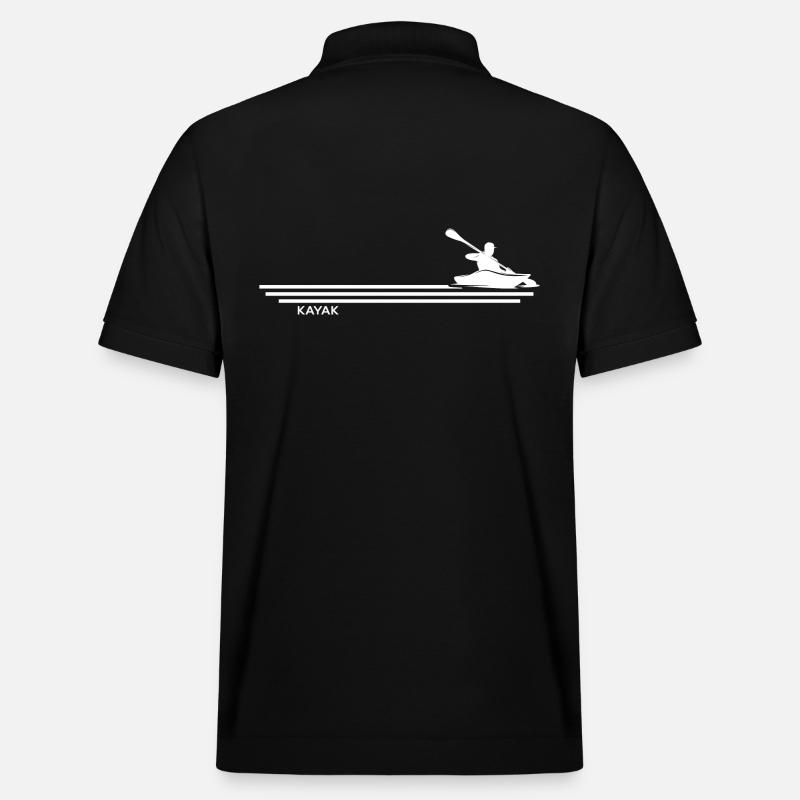 Kayaker "River Calling Kayak" - Stanley/Stella Unisex Organic Polo Shirt PREPSTER - black