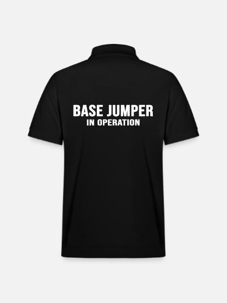 base jumping Basejumper BASEjump - Stanley/Stella Unisex Organic Polo Shirt PREPSTER - black