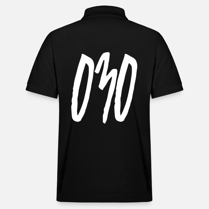 030 Vorwahl Berlin - Stanley/Stella Unisex Bio-Poloshirt PREPSTER - Schwarz