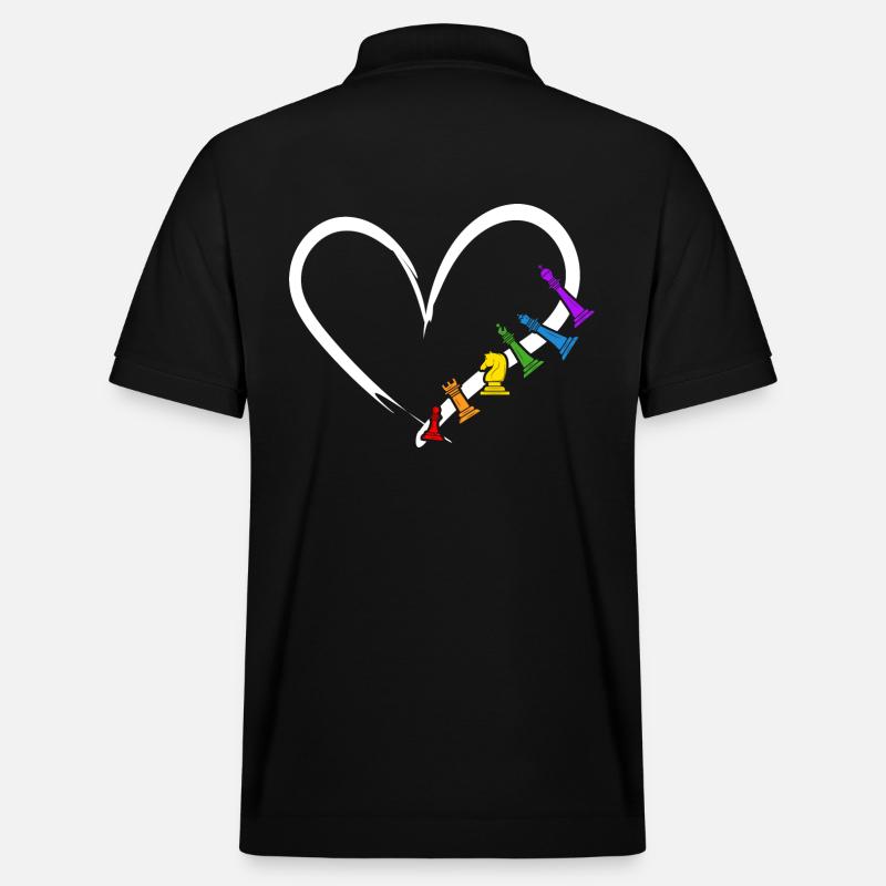 Chess Checkmate Chess player - Stanley/Stella Unisex Organic Polo Shirt PREPSTER - black
