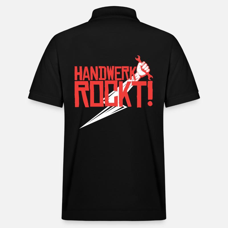 Handwerk rockt - Stanley/Stella Unisex Bio-Poloshirt PREPSTER - Schwarz