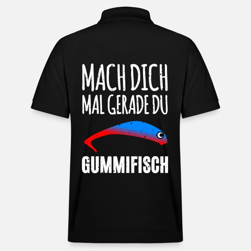 Gummifisch Angler - Stanley/Stella Unisex Bio-Poloshirt PREPSTER - Schwarz