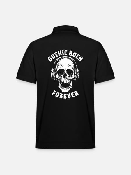 GOTHIC ROCK FOREVER - Stanley/Stella Unisex Organic Polo Shirt PREPSTER - black