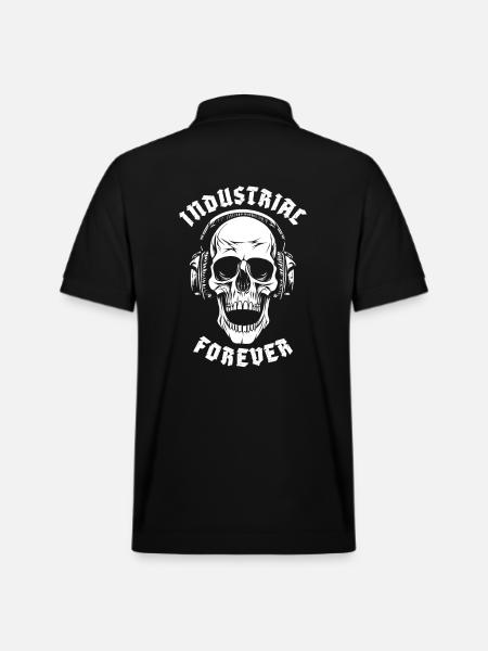 INDUSTRIAL FOREVER - Stanley/Stella Unisex Organic Polo Shirt PREPSTER - black