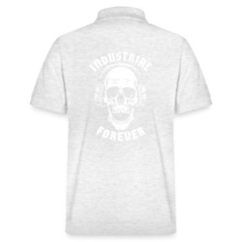 INDUSTRIAL FOREVER - Stanley/Stella Unisex Organic Polo Shirt PREPSTER - heather white - Back - Andy (188cm)