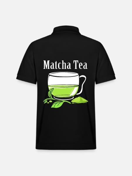 Matcha Tea - Stanley/Stella Unisex Organic Polo Shirt PREPSTER - black