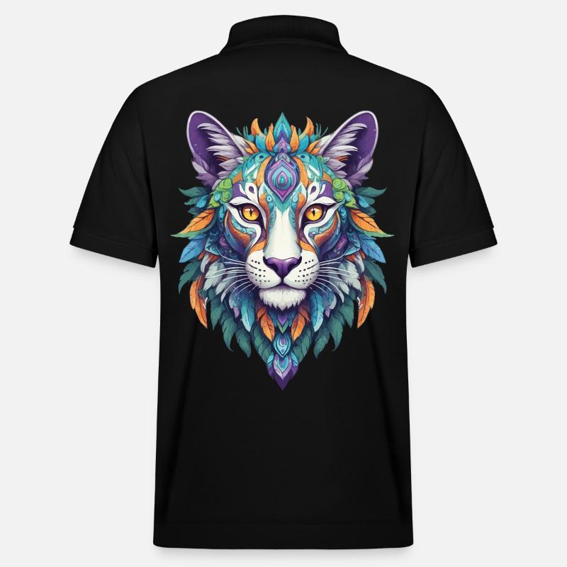 conception de mandala spirituel - Polo PREPSTER bio Stanley/Stella Unisexe - noir