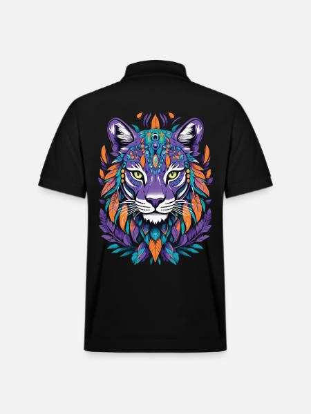 Spiritual Mandala Design - Stanley/Stella Unisex Organic Polo Shirt PREPSTER - black