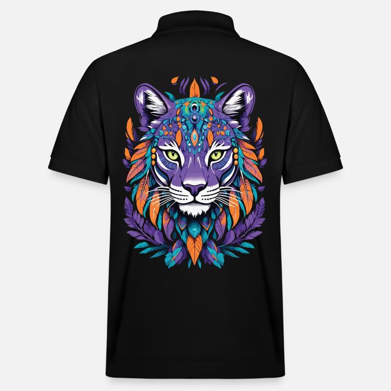 conception de mandala spirituel - Polo PREPSTER bio Stanley/Stella Unisexe - noir