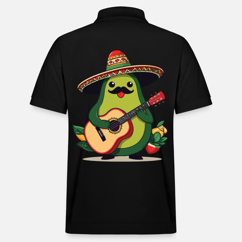 Avocat Mexicain Mariachi Guitariste - Polo PREPSTER bio Stanley/Stella Unisexe - noir