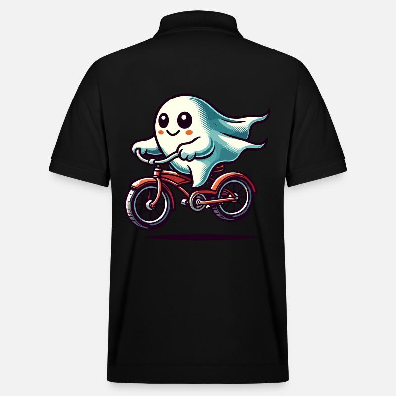 Vélo Ghost Spooky Season Outfit - Polo PREPSTER bio Stanley/Stella Unisexe - noir
