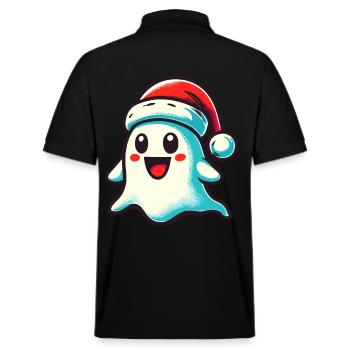 Niedliches Weihnachten Gespenst Last Minute Kostüm - Stanley/Stella Unisex Bio-Poloshirt PREPSTER - Schwarz - Hinten - Andy (188cm)