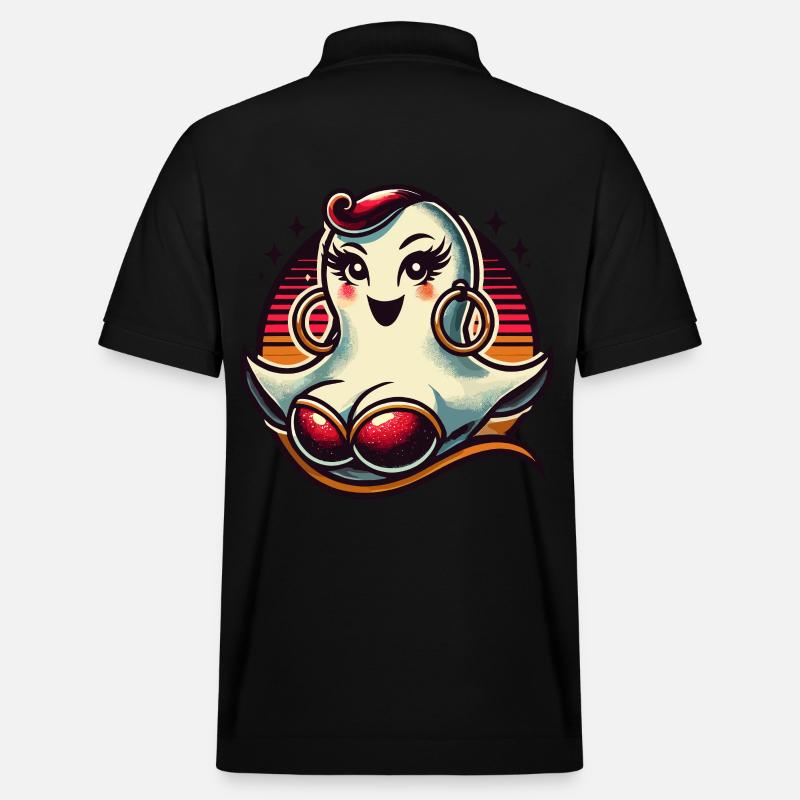 Drôle Glamour Goule Flashy Halloween - Polo PREPSTER bio Stanley/Stella Unisexe - noir