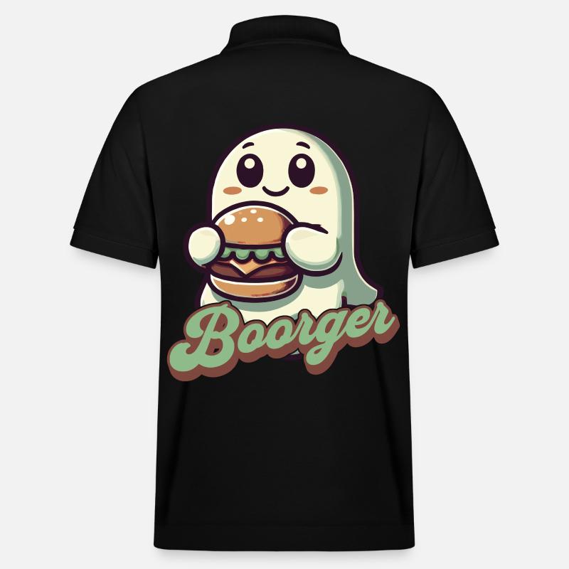 Ghost Boorger Hamburger Freund - Polo PREPSTER bio Stanley/Stella Unisexe - noir