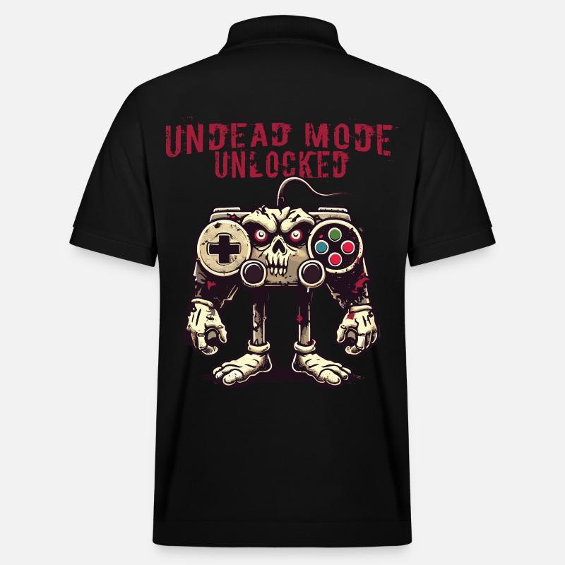 Zombie Gaming Controller: Undead Mode - Stanley/Stella Unisex Organic Polo Shirt PREPSTER - black