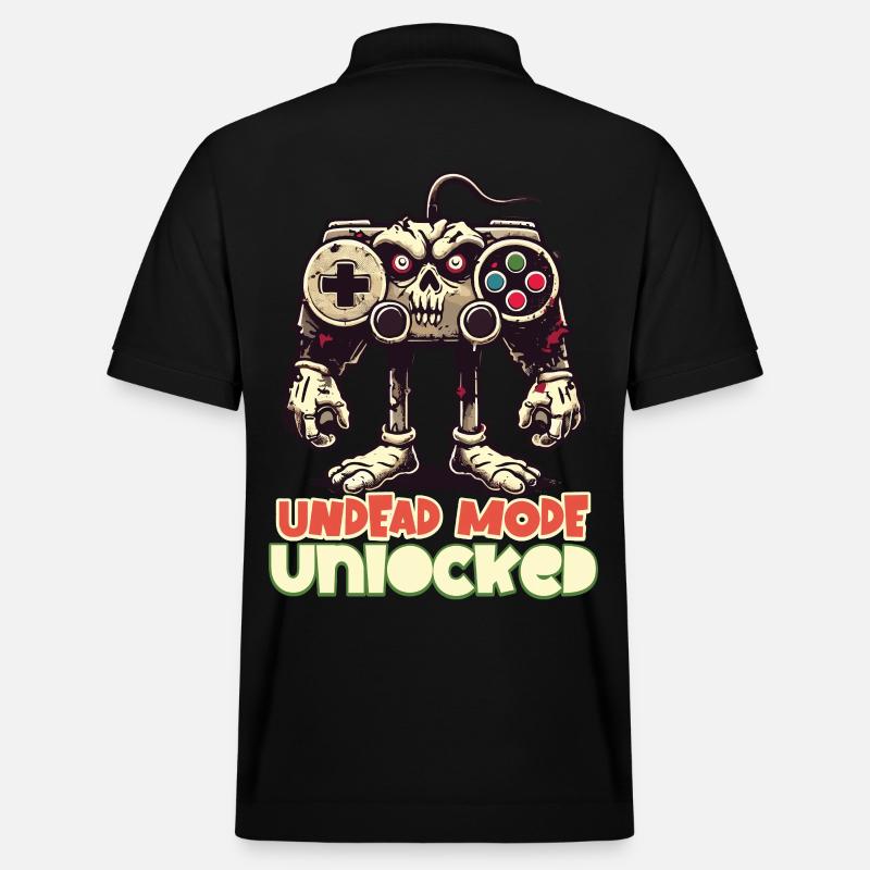 Zombie Gaming Controller: Untoter Modus - Stanley/Stella Unisex Bio-Poloshirt PREPSTER - Schwarz