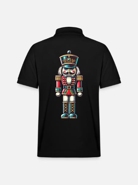 Traditional Nutcracker Christmas Magic - Stanley/Stella Unisex Organic Polo Shirt PREPSTER - black