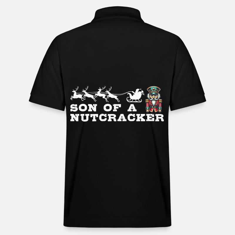 Christmas Nutcracker Fun - Stanley/Stella Unisex Organic Polo Shirt PREPSTER - black