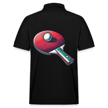 Raquette de ping-pong de style rétro vintage pour - Polo PREPSTER bio Stanley/Stella Unisexe - noir - Dos - Andy (188cm)