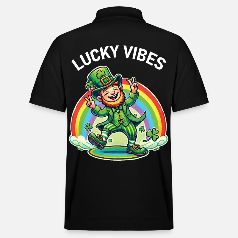 Joyeuses vibrations de la Saint-Patrick - Polo PREPSTER bio Stanley/Stella Unisexe - noir