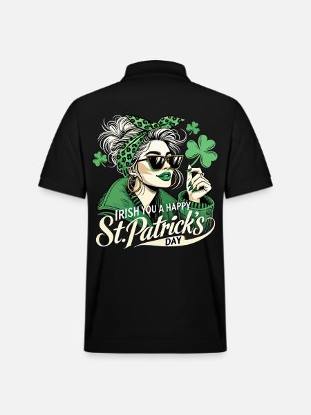 Style irlandais pour la Saint-Patrick - Polo PREPSTER bio Stanley/Stella Unisexe - noir