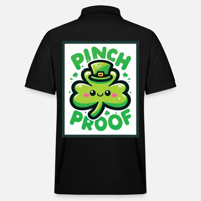 Shamrock Pinch Proof Saint-Patrick Fun - Polo PREPSTER bio Stanley/Stella Unisexe - noir
