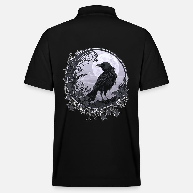 Rabe Krähe - Stanley/Stella Unisex Bio-Poloshirt PREPSTER - Schwarz