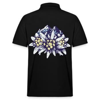 Alpes Montagnes Montagnes Alpinistes Sports de montagne Alm Mountain - Polo PREPSTER bio Stanley/Stella Unisexe - noir - Dos - Andy (188cm)
