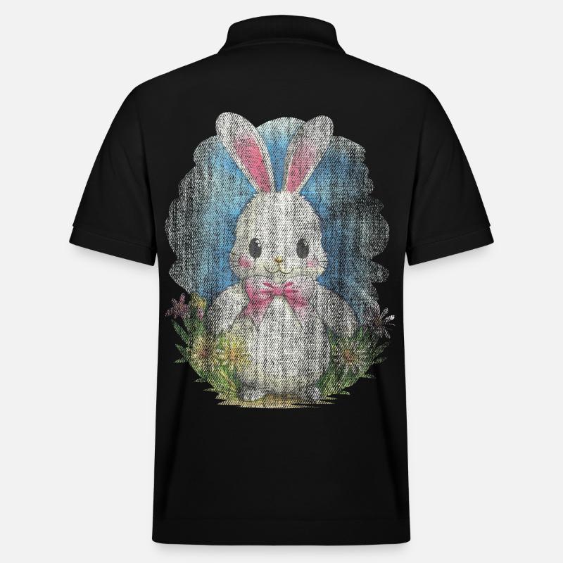 Lapin mignon, lapin mignon - Polo PREPSTER bio Stanley/Stella Unisexe - noir