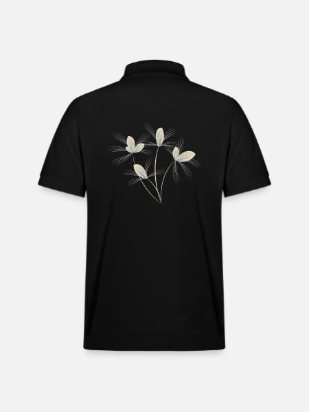 Bouquet de fleurs - Polo PREPSTER bio Stanley/Stella Unisexe - noir
