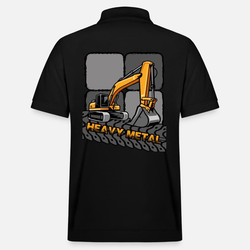 Bagger Baggerführer "Digger" Baggerschaufel - Stanley/Stella Unisex Bio-Poloshirt PREPSTER - Schwarz