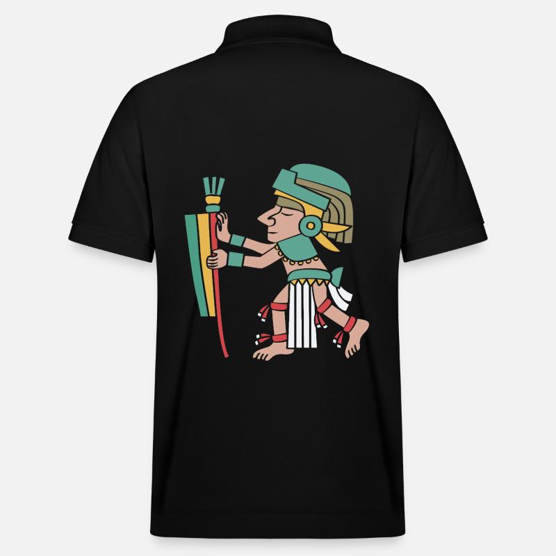 Maya kalender aztec Inka - Stanley/Stella Unisex Bio-Poloshirt PREPSTER - Schwarz