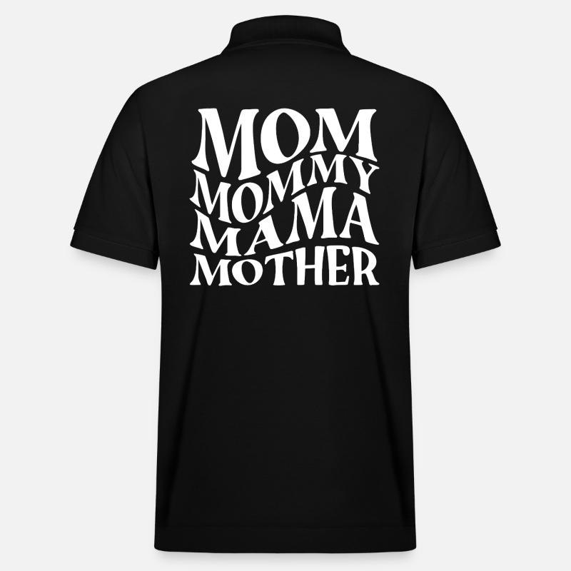 Maman Maman Maman Mère - Polo PREPSTER bio Stanley/Stella Unisexe - noir