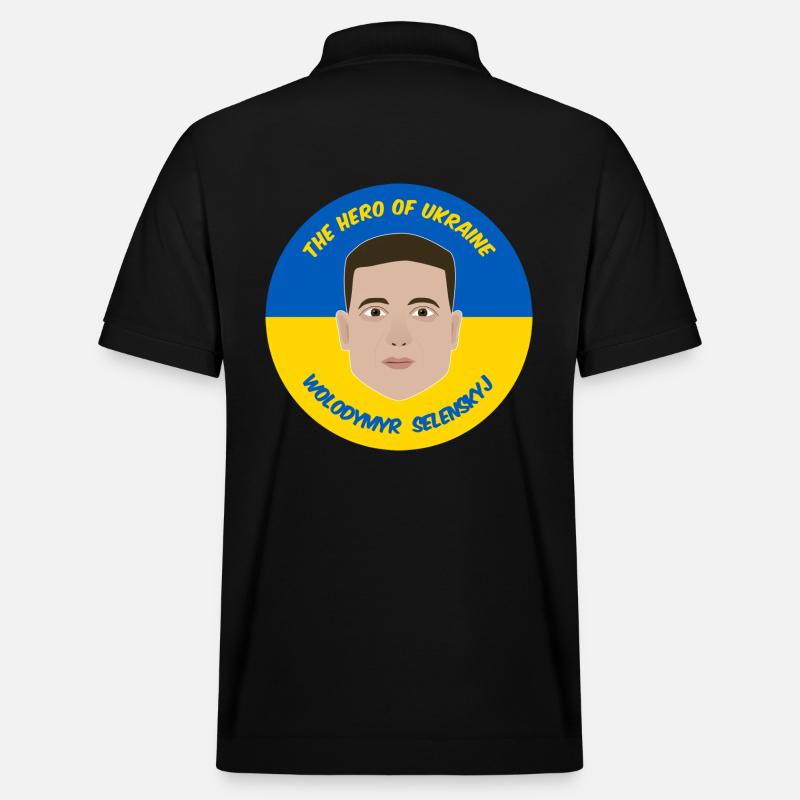 Zelensky Ukraine - Polo PREPSTER bio Stanley/Stella Unisexe - noir