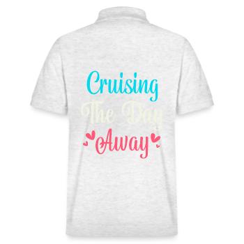 Bateau de croisière - Polo PREPSTER bio Stanley/Stella Unisexe - blanc chiné - Dos - Andy (188cm)